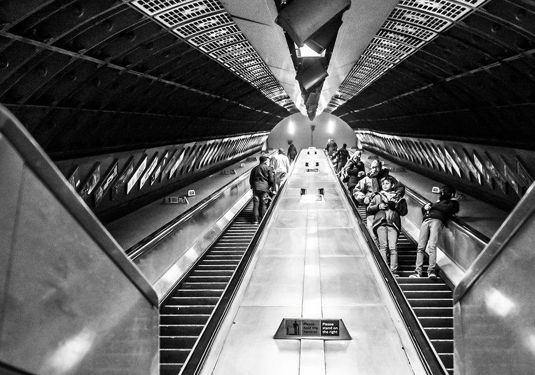 A0 Landscape London Subway Photographer: Marina Grinberg Limited to 50
