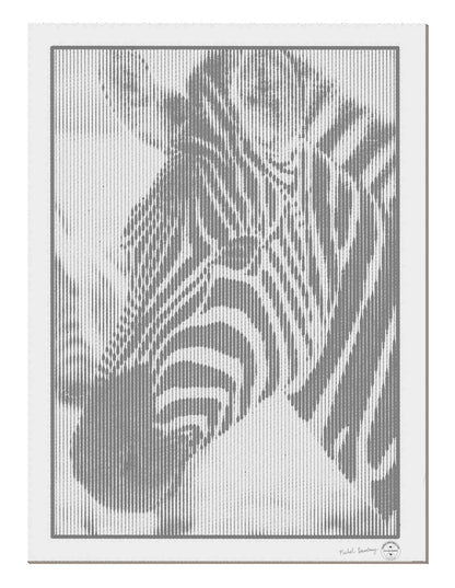 A0 Portrait Zebra Left Photographer: Michel Darebny Limited to 50